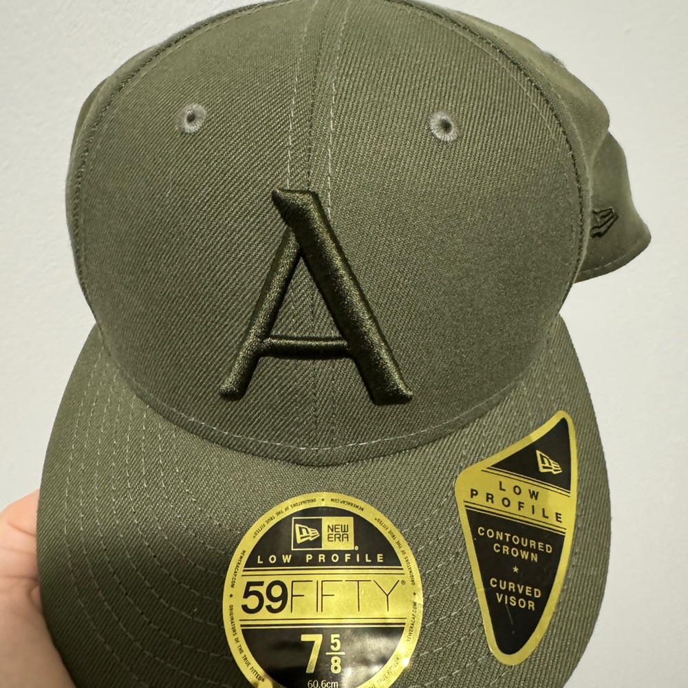 Aritzia Army Green Embroidered Hat
